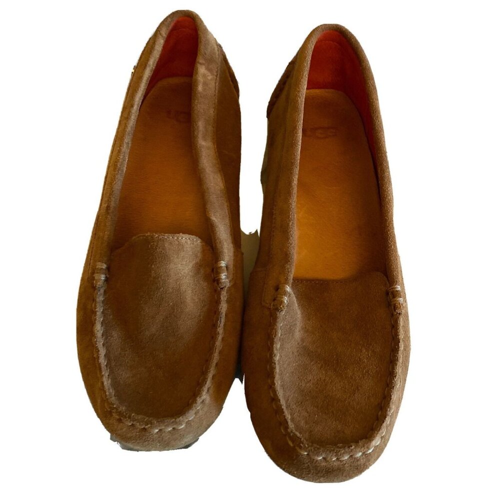 Ugg Womens Size 7 Brown Suede Moccasin Loafers Made In Vietnam